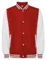 Baseball Jacket Roly California CQ6440 Rood-Wit